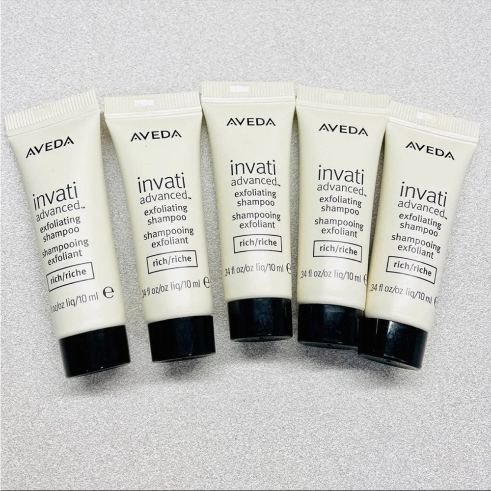 Aveda Invati exfoliating shampoo- sample size 10ml, 5 pack